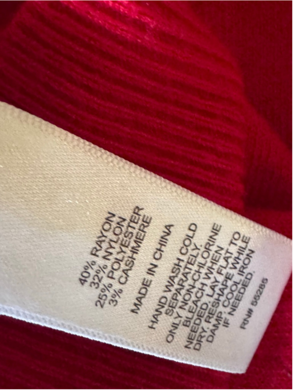 Express Red V-Neck Sweater Women's Medium - Picture 6 of 6